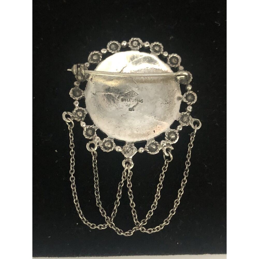 Sterling Silver Judith Jack
Marcasite Dangle Brooch Boho 925 Signed - Picture 3 of 7